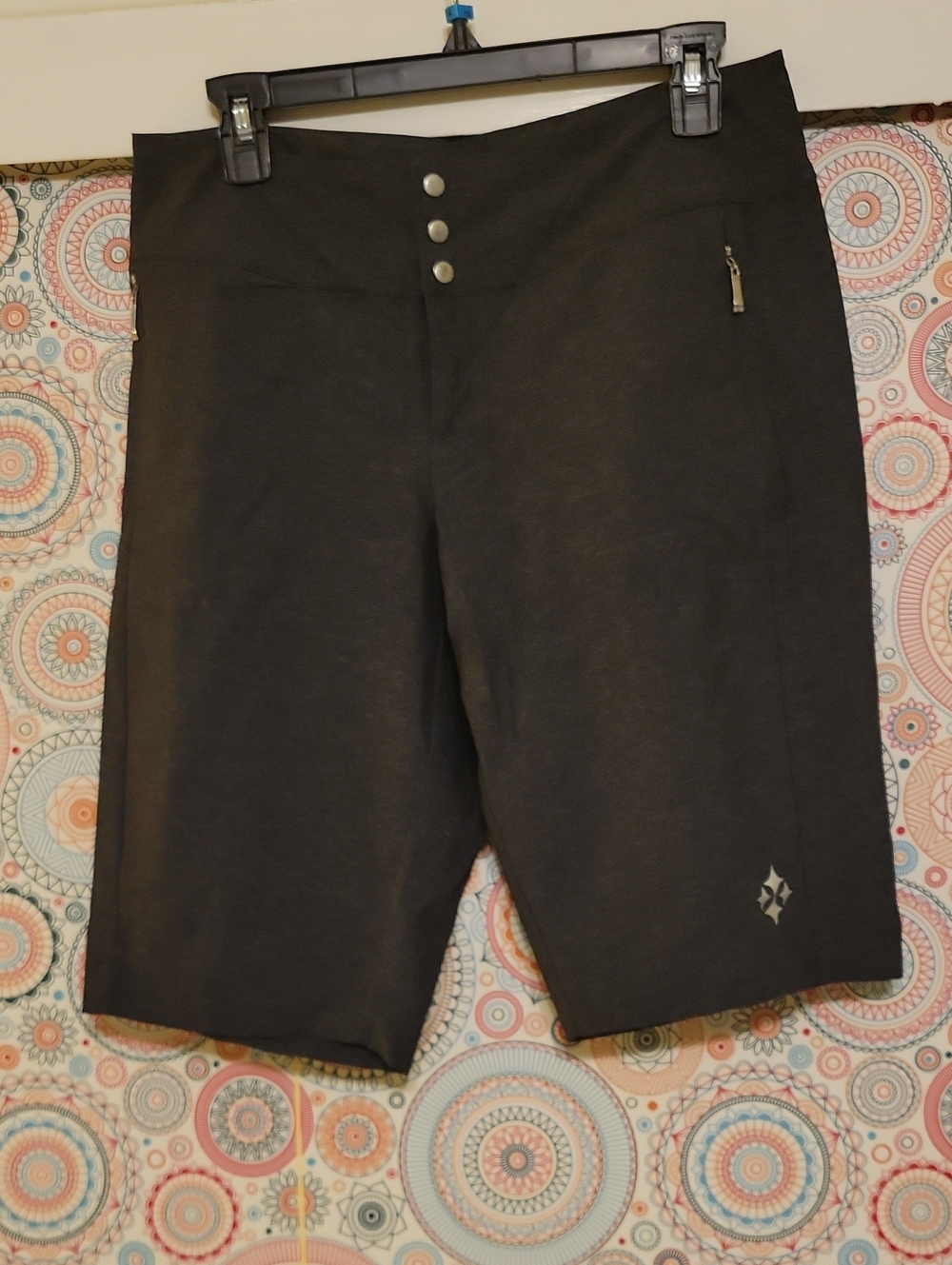 Jofit Black Athletic Cycling Shorts with Zip Pocket